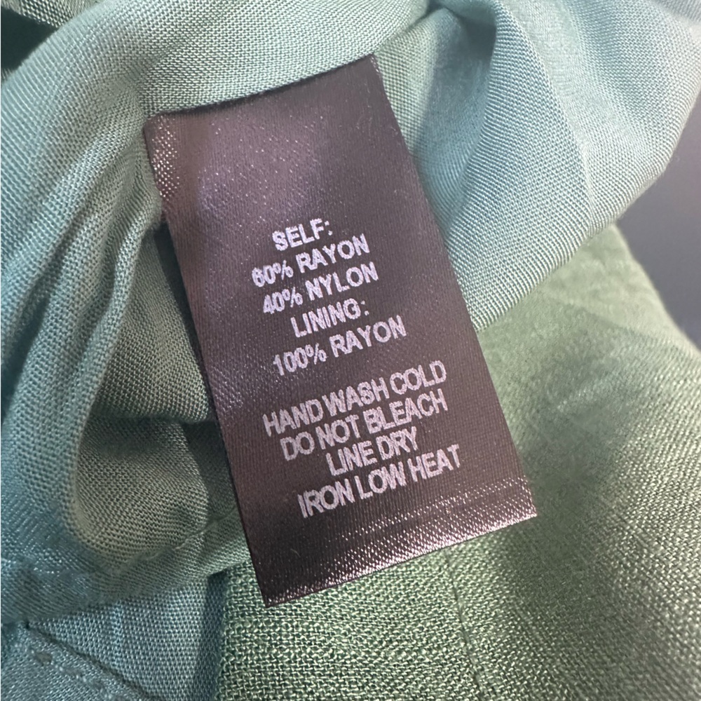 Lulus Draper’s Dream Retro Green Wrap Dress with Buttons NWT - Picture 16 of 16